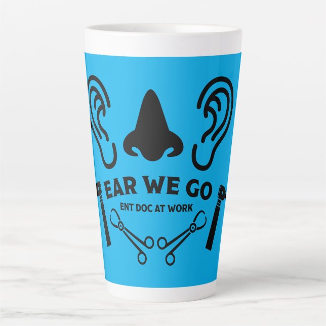 ENT Otolaryngology Otorhinolaryngologist    Latte Mug (Front)