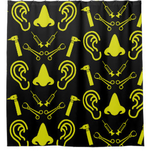 ENT Otolaryngology Otorhinolaryngologist Shower Curtain