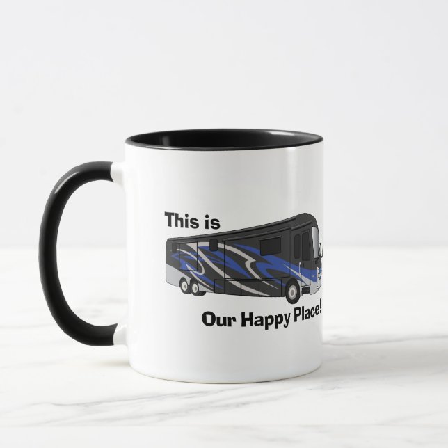 Entegra Aspire Blue Happy Place design Mug (Left)