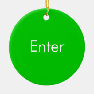 Enter / Do Not Enter two sided Door Hang Ceramic Tree Decoration
