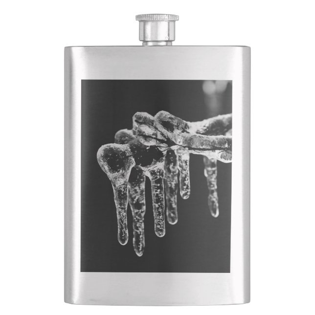 enter icy winter hip flask (Front)