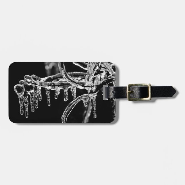 enter icy winter luggage tag (Front Horizontal)