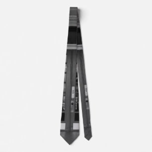 Enter If You Dare Grayscale Neck Tie