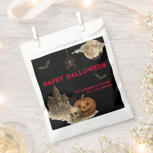Enter If You Dare - Spooky Haunted House Halloween Favour Bag