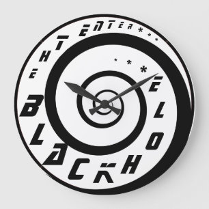 Enter The Black Hole Wall Clock! Large Clock