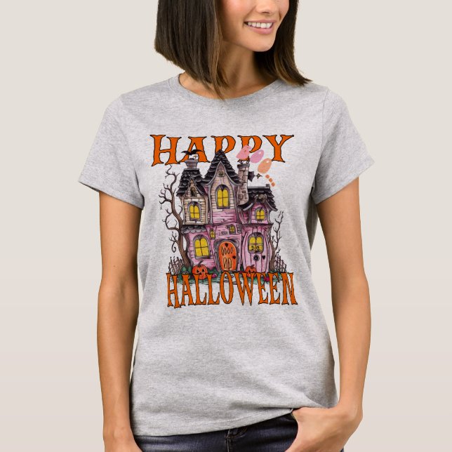 “Enter the Funhouse of Frights, Have a Spooky Hall T-Shirt (Front)