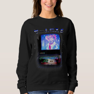 Enter The Game Retro Cyberpunk Lofi Gamer Arcade S Sweatshirt
