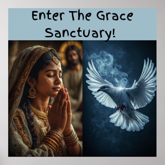Enter The Grace sanctuary design 2 colour theme 1 Poster (Front)