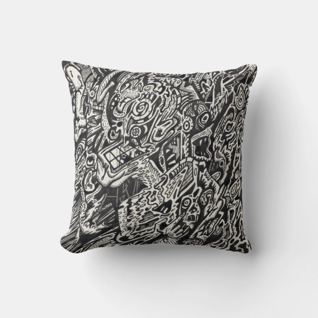 Enter, The Microdot Man  Cushion (Front)