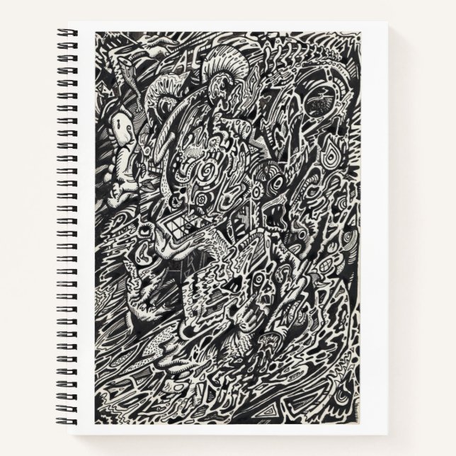 Enter, The Microdot Man Notebook (Front)