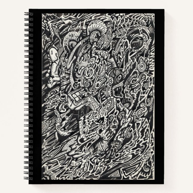 Enter, The Microdot Man Notebook (Front)