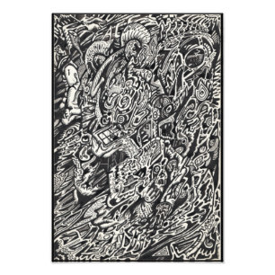 Enter, The Microdot Man Photo Enlargement Print