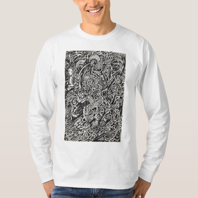 Enter, The Microdot Man  T-Shirt (Front)