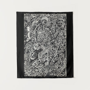 Enter, The Microdot Man Tapestry