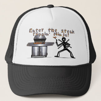 Enter the Steak Flippin' Ninja Trucker Hat