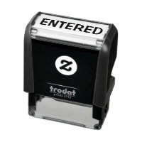 ENTERED Business Self-inking Stamp