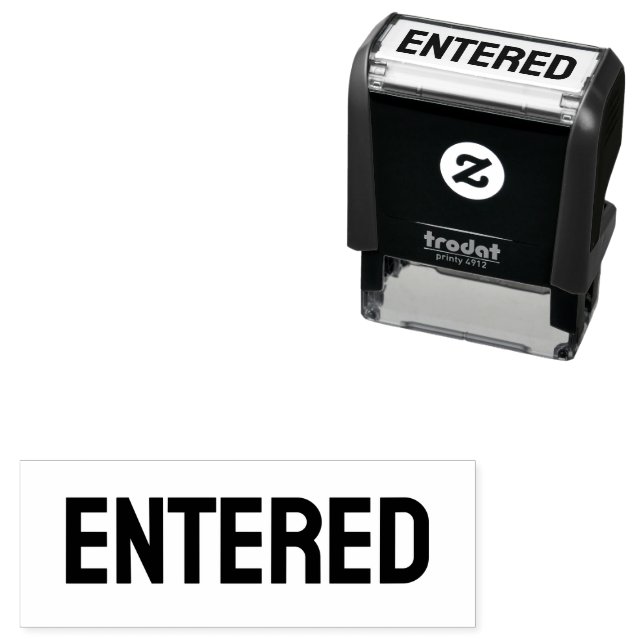 Entered Document Custom Self-Inking Stamp (In Situ)