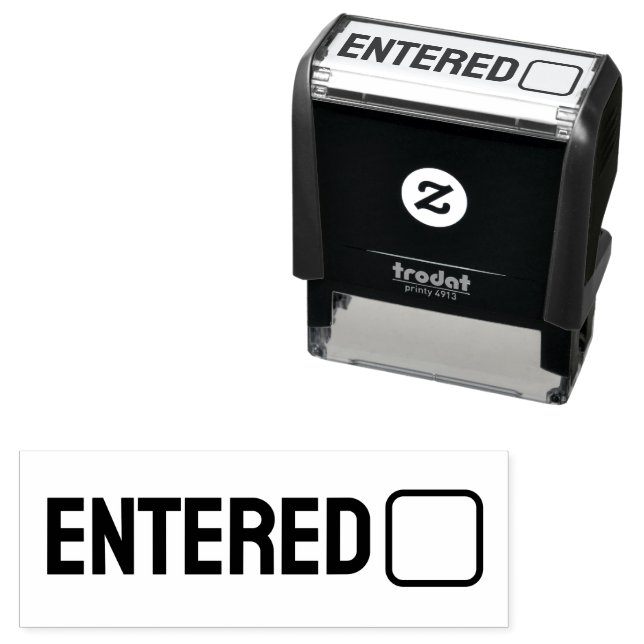 Entered Document Processing Self-Inking Stamp (In Situ)