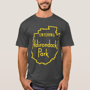Entering Adirondack Park Sign  Adirondacks T-Shirt