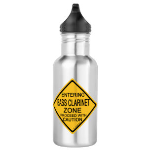Entering Bass Clarinet Zone 532 Ml Water Bottle