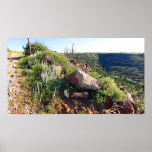 Entering Black Mesa Plateau (Colour Saturated) Poster