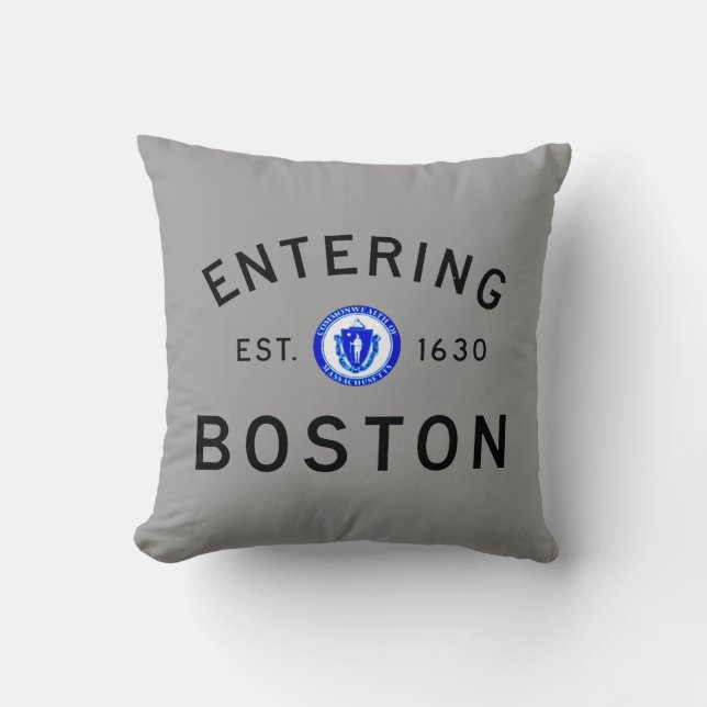 Entering Boston Cushion (Front)