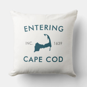 Entering Cape Cod Est 1639 Cushion