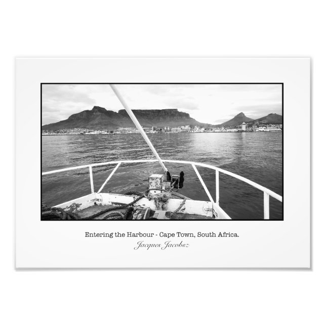Entering Cape Town Harbour Photo Print (Front)