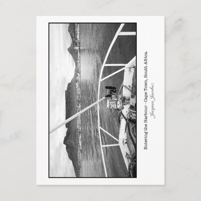 Entering Cape Town Harbour Postcard (Front)