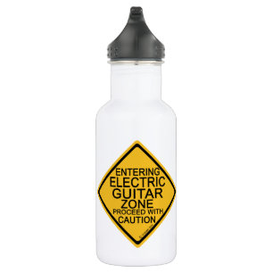 Entering Electric Guitar Zone 532 Ml Water Bottle