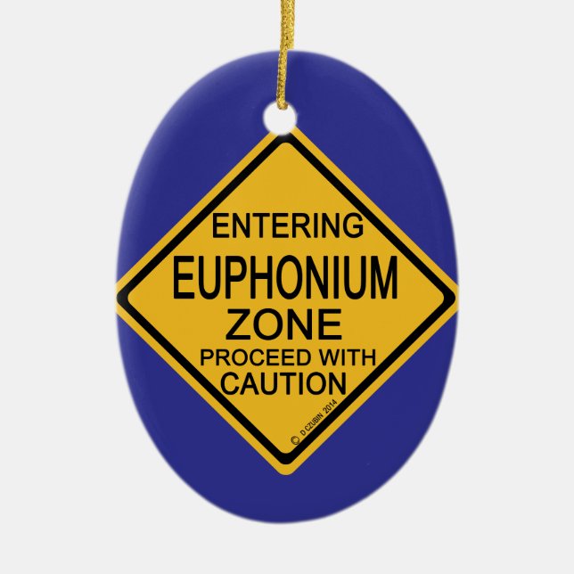 Entering Euphonium Zone Ceramic Ornament (Front)