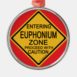 Entering Euphonium Zone Metal Ornament