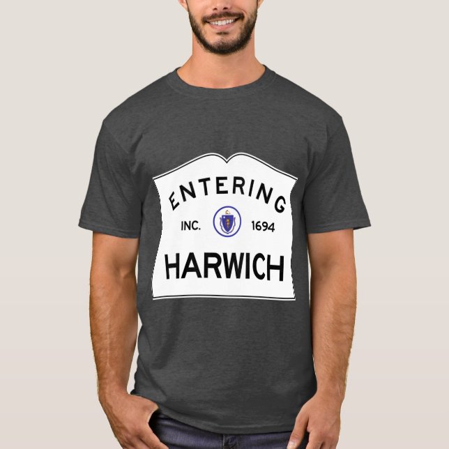 Entering Harwich Massachusetts Commonwealth of Mas T-Shirt (Front)