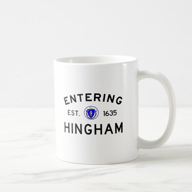 Entering Hingham Coffee Mug (Right)