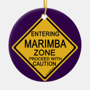 Entering Marimba Zone Ceramic Ornament