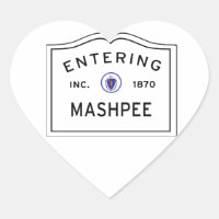 Entering Mashpee MA, Cape Cod Town Sign