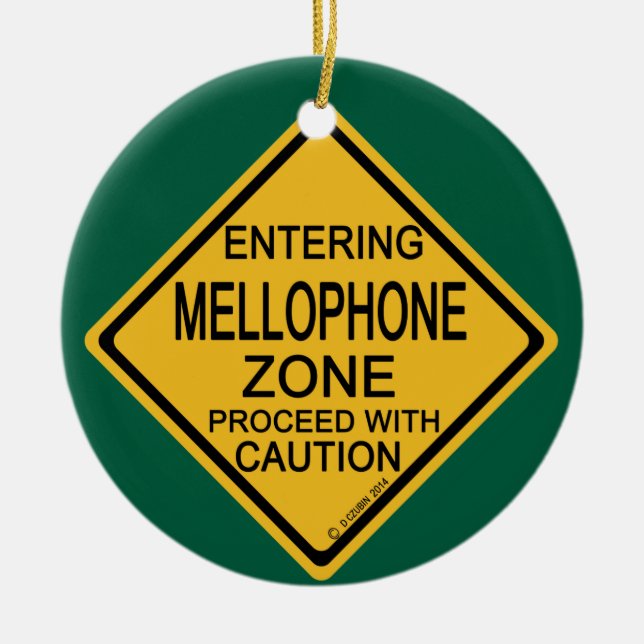 Entering Mellophone Zone Ceramic Ornament (Front)