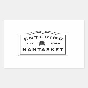 Entering Nantasket Hull Ma Rectangular Sticker