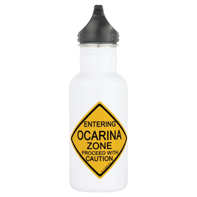 Entering Ocarina Zone Stainless Steel Water Bottle (Right)