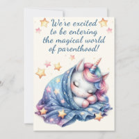 Entering parenthood unicorn baby shower 
