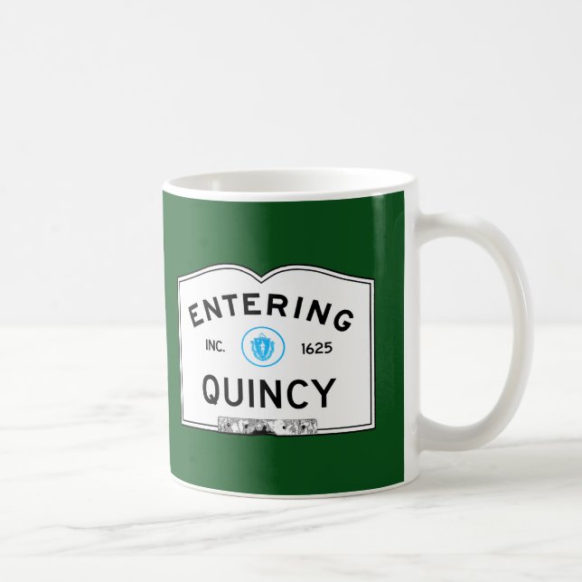 Entering Quincy Coffee Mug (Right)