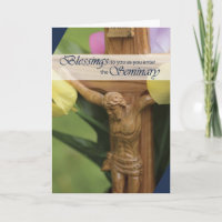 Entering Seminary Wooden Crucifix
