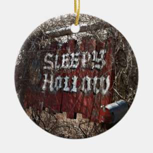Entering the Sleeping Hollow Ceramic Tree Decoration