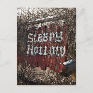 Entering the Sleeping Hollow Postcard