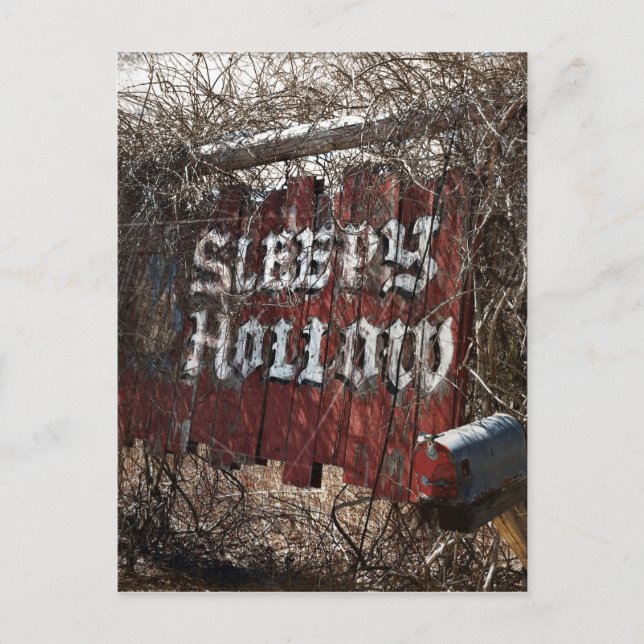 Entering the Sleeping Hollow Postcard (Front)