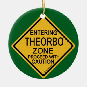 Entering Theorbo Zone Ceramic Ornament
