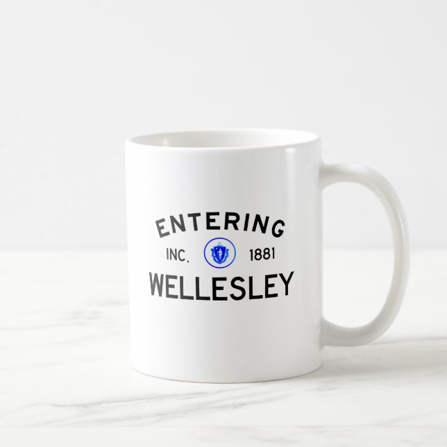 Entering Wellesley Coffee Mug (Right)