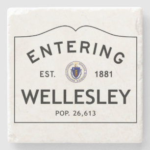 Entering Wellesley Marble Coaster Stone Coaster