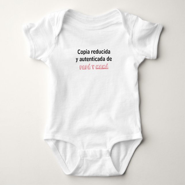 Enterizo copia reducida baby bodysuit (Front)