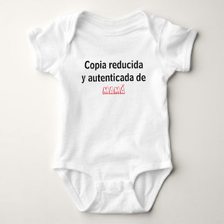 Enterizo copia reducida baby bodysuit